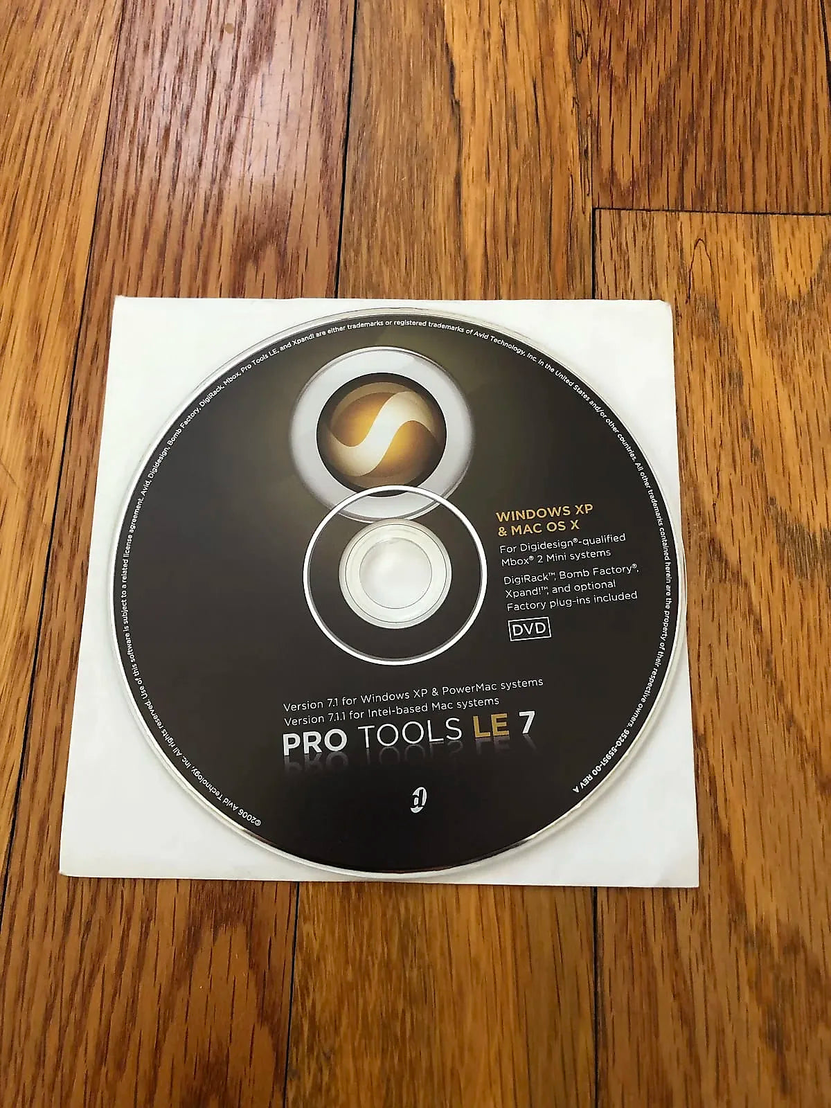 Protools 7 Original Install Disc with Serial Key