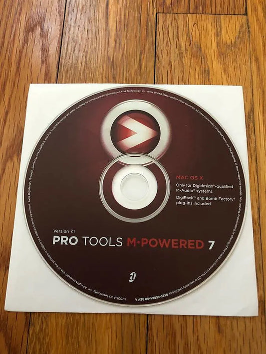 Protools 7 M-Powered Original Install Disc with Serial Key