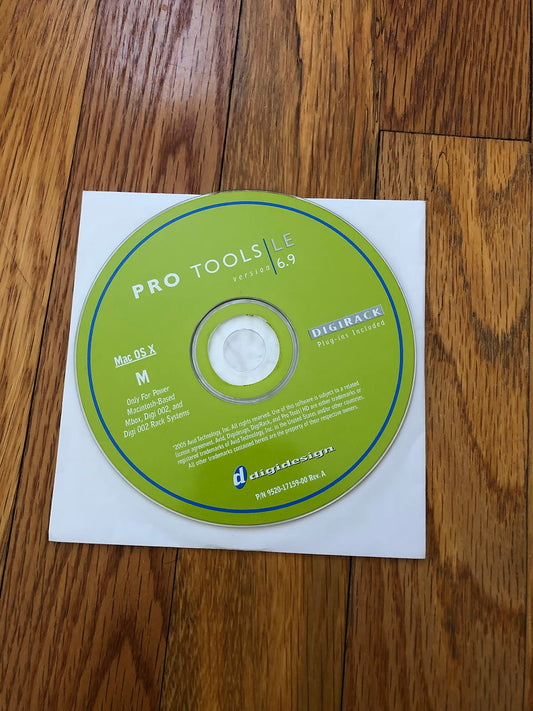 Protools 6 Original Install Disc with Serial Key